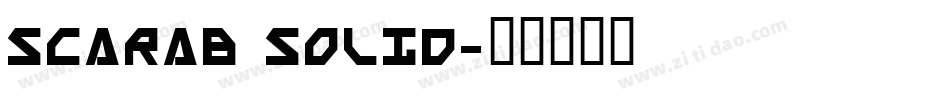 Scarab Solid字体转换